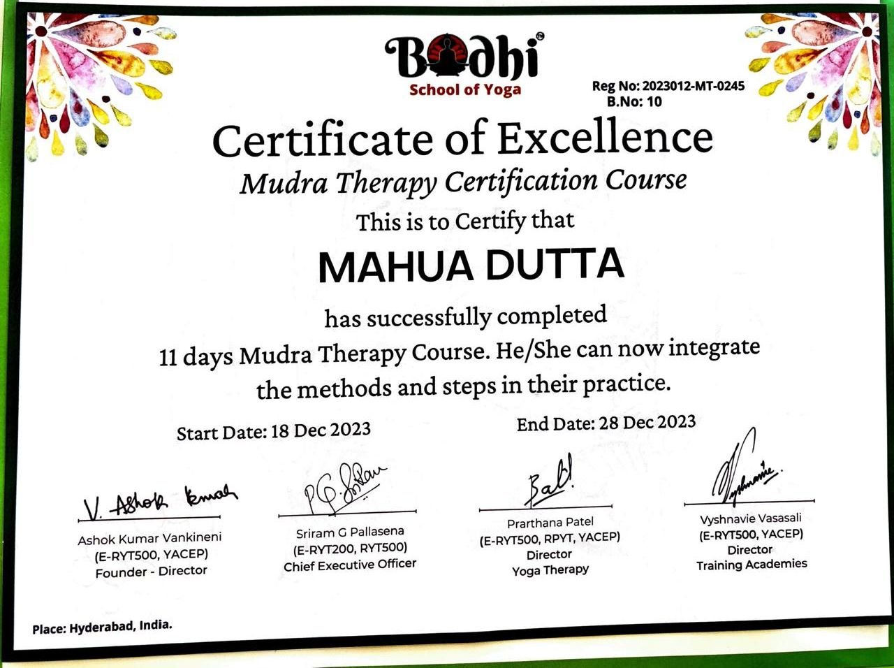 Meditation Certificate